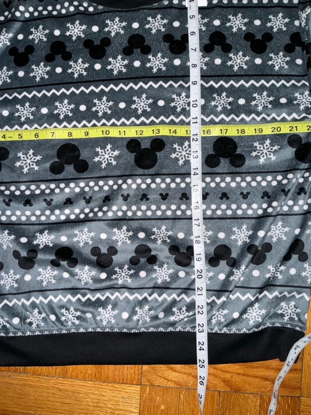 Disney, Pajama Set, Size Large, Gray, White & Black, Soft Plush - Picture 9 of 11